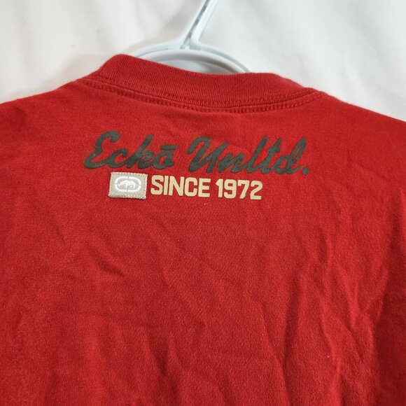 Ecko Unlimited Rhino T-Shirt Red Mens Medium Y2k - Picture 6 of 8